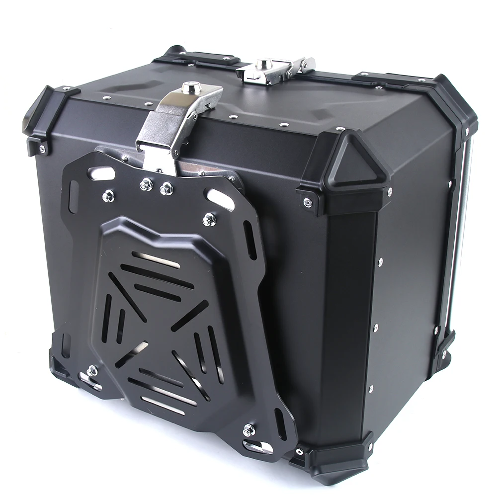 40L 50L 60L Motorcycle Trunk Rear Tail Luggage Box Storage Helmet Top Case  Holder Lock Aluminum Toolbox Moto Topbox Accessories