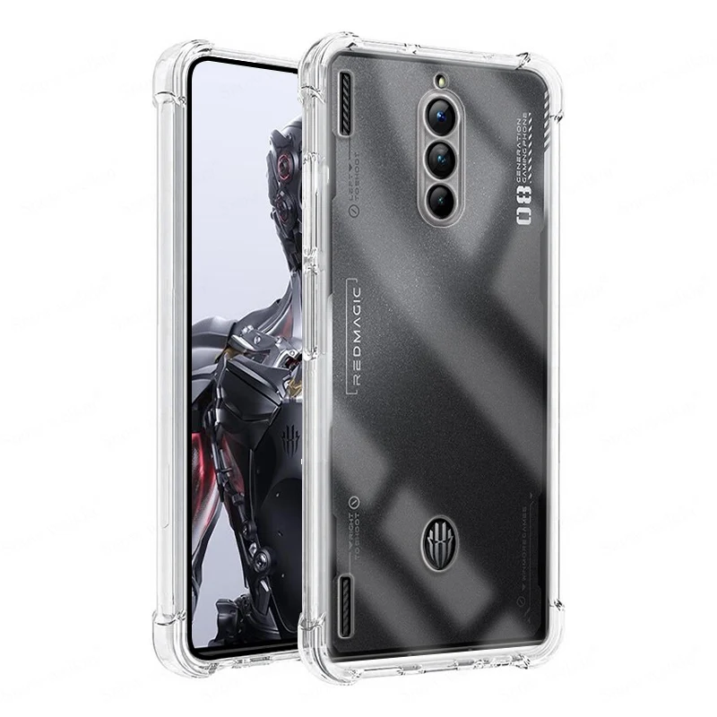 Airbags Buffer Full Protection Case For ZTE nubia Red Magic RedMagic 8 8S Pro Plus Clear Soft TPU Shockproof Back Case Cover 3