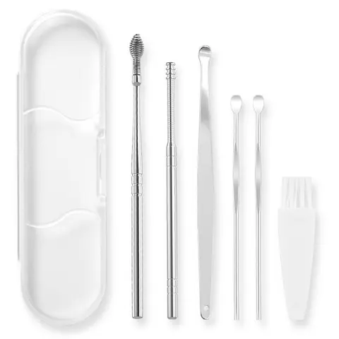 Ear Picking Tool Portable Stainless Steel Ear Picking Set Ear Picking Cleaner Adult Children Ear Picking Spoon