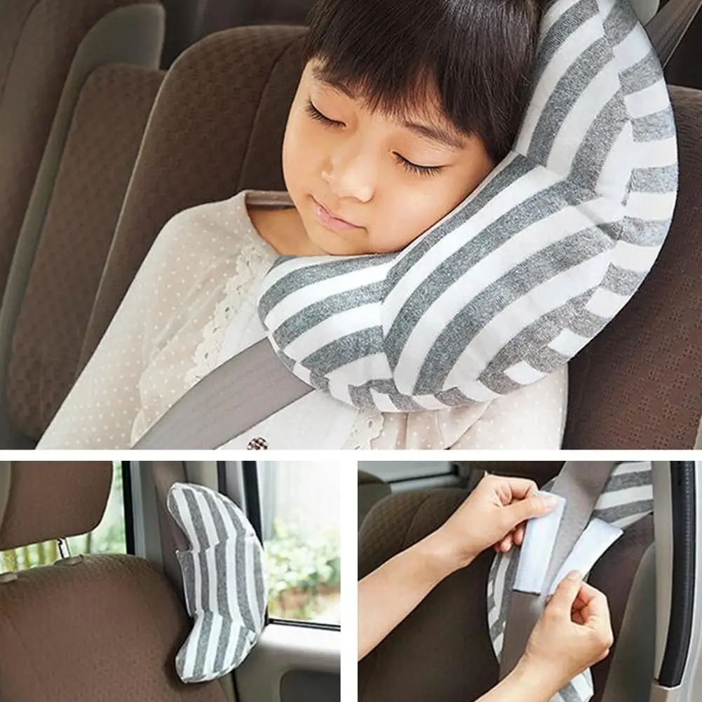 Children's Car Seat Neck and Shoulder Support Pillow - Soft Travel Cushion for Safety and Comfort