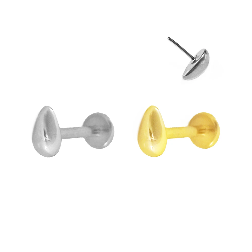 G23 Titanium Flowers Push In Labret 16G 18G 20G Water Drop Threadless Lip Butterfly Piercing Tragus Stud Earring Body Jewelry Piercing Jewelry Body Piercing Earrings Ear Piercing Jewelry Metal Jewelry Body Piercing Jewelry Body Jewelry