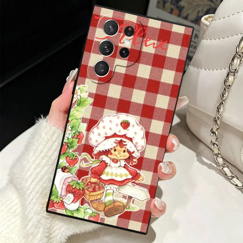 Soft Silicone Strawberry Shortcake Phone Case - Ultra Protective Edge Cover