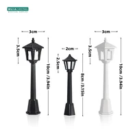 6/12pcs Miniature Street Lights Plastic Model Railway Train Lamp for Doll House Micro Landscape Diy Fairy Garden Christmas Decor 6