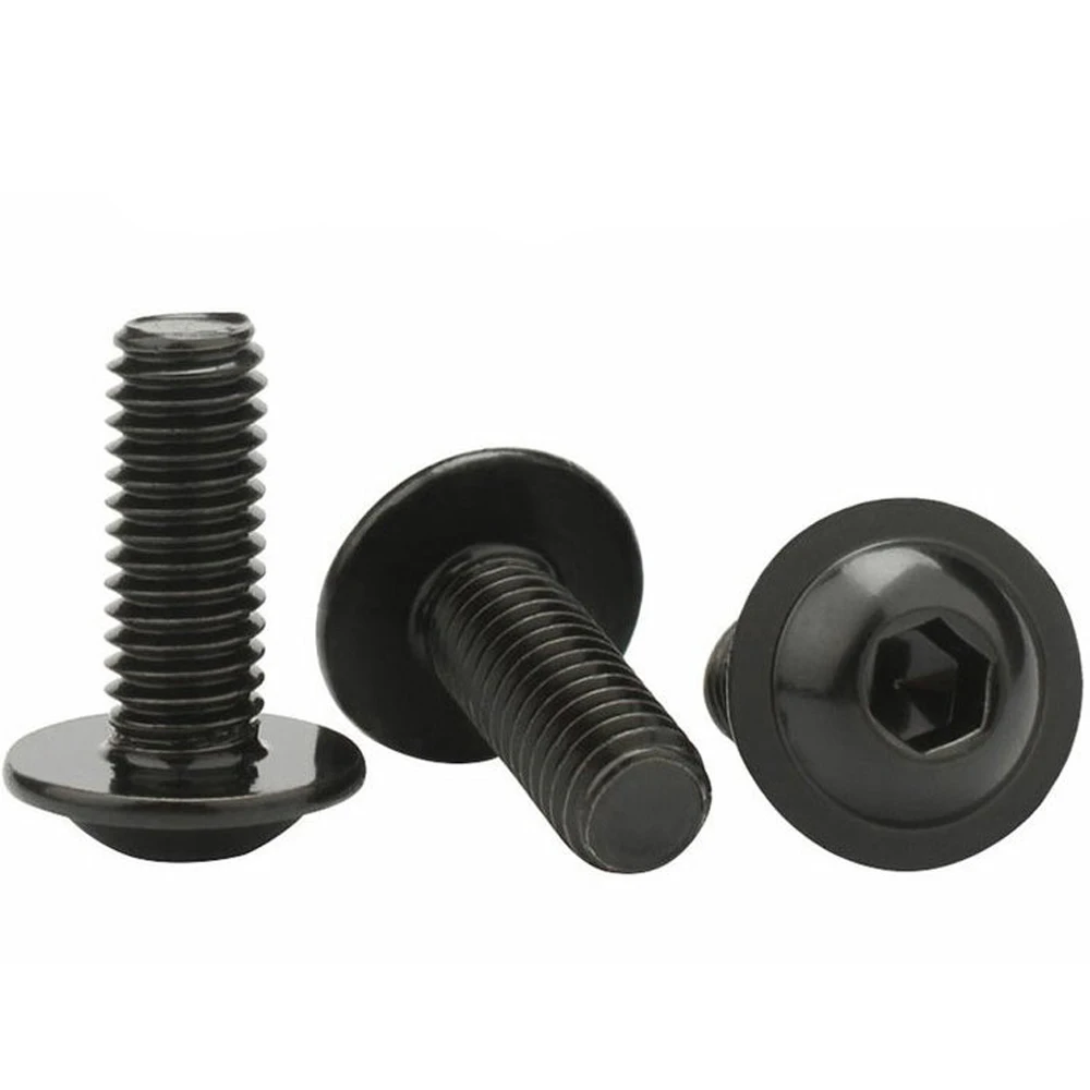 Description Picture 4 of item5-20Pcs M4 M5 M6 M8 M10 Hex Hexagon Socket Round Button Flange Head With Washer Collar Screw Bolt Grade 10.9 Carbon Steel