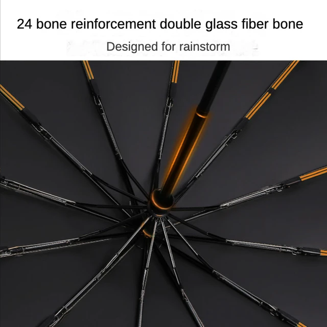 Megerősített Teljes Automatikus Esernyő Nőknek Férfiaknak Összecsukva 12K Kettős Csont Viharálló Napbiztos Szélálló Uv Napsőr Esernyők - Image 4