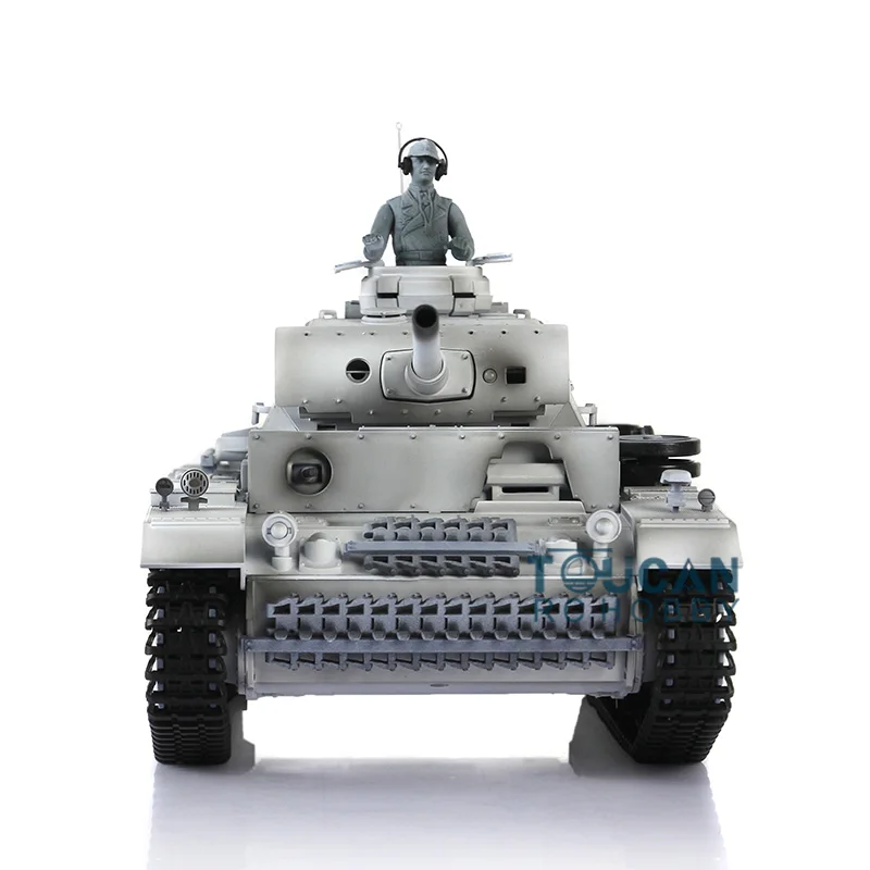 HENG LONG 1/16 Snow 7.0 Plastic German Panzer III L RTR Radio Controlled Tank 3848 360° Turret Remoted Panzer TH17348-SMT4 5