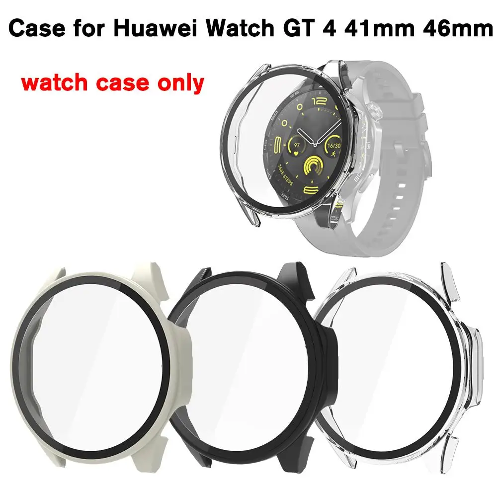 

Tempered Glass + PC Cover For Huawei Watch GT 4 41mm 46mm Full Coverage Protective Bumper Case For Huawei Watch GT4 Accesso H8B7