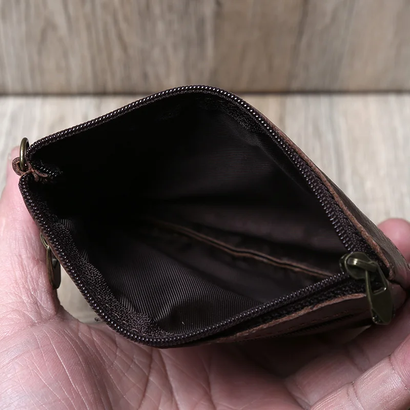 Vintage Leder Herren Kartenhalter Oberschicht Rindsleder Geldbörse Damen Kreditkartentasche Ultradünne Führerschein Harte Ausweis – Detail 8