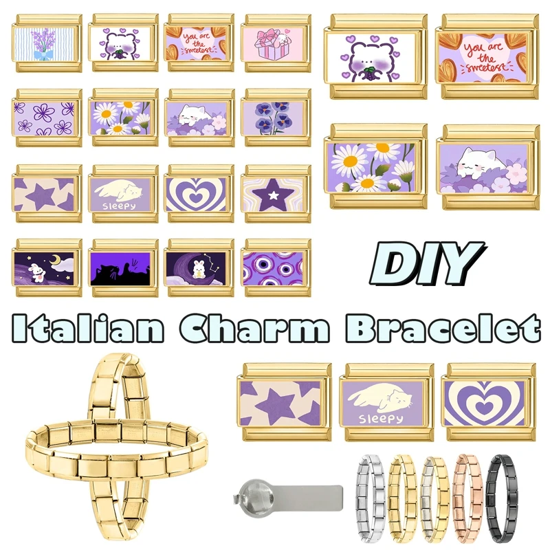 Vintage Stainless Steel DIY Bracelet