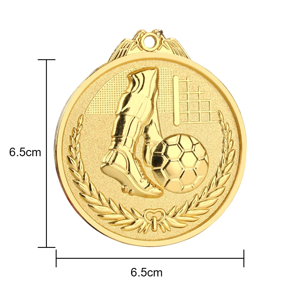 Description Picture 6 of item1-5pcs Gold Silver Bronze Award Medal Winner Reward Football Competition Prizes Award Medal for Souvenir Gift Outdoor Sport Kids