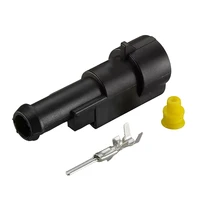 1Pin Waterproof AMP Auto Connector 18AWG M/F 1.5mm Term Quick Disconnect for Car Truck VehicleDJ7011-1.5-11/21 282079-2/282103-1 6