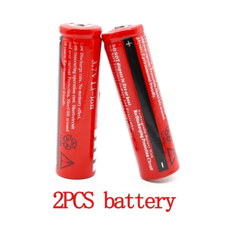 

3.7V 4800mAh Capacity 18650 Battery Li-ion Rechargeable Battery For Flashlight Torch Battery+Charger