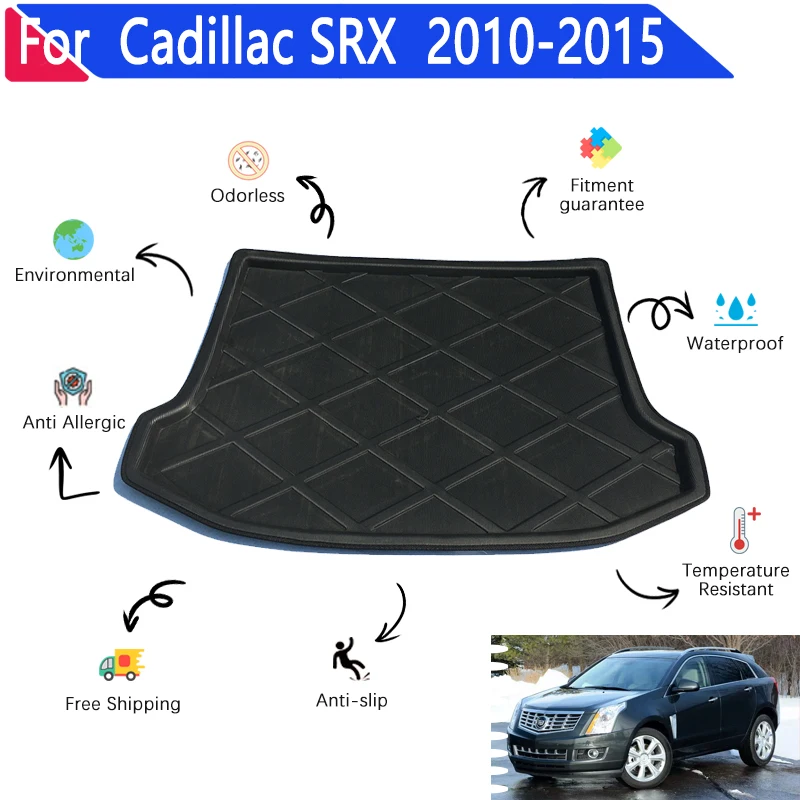 

Car Trunk Mat for Cadillac SRX Accessories 2010~2015 2012 Auto Anti-slip Rear Cargo Tray Trunk Easy Clean Pads Car Accessories