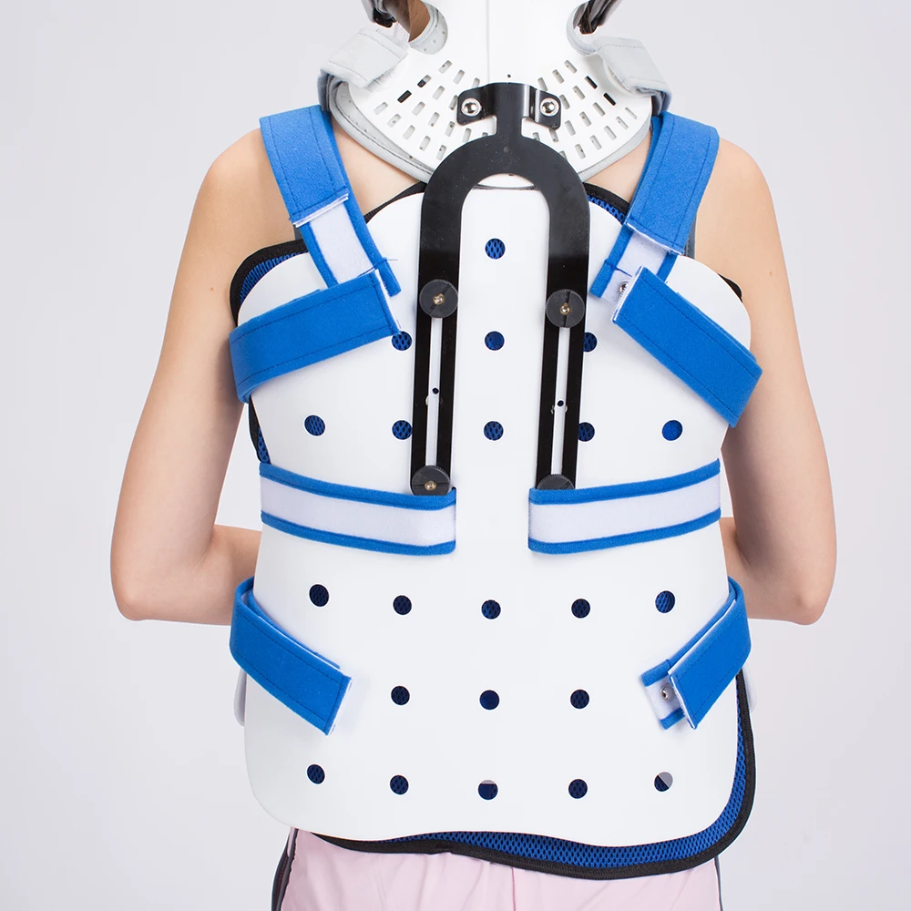 Orthosis Cervical Thoracic Halo Brace, ANGGREK Adjuatable Cervical Thoracic Orthosis Head Neck Chest Fixed Brace Cervical Thorac 5