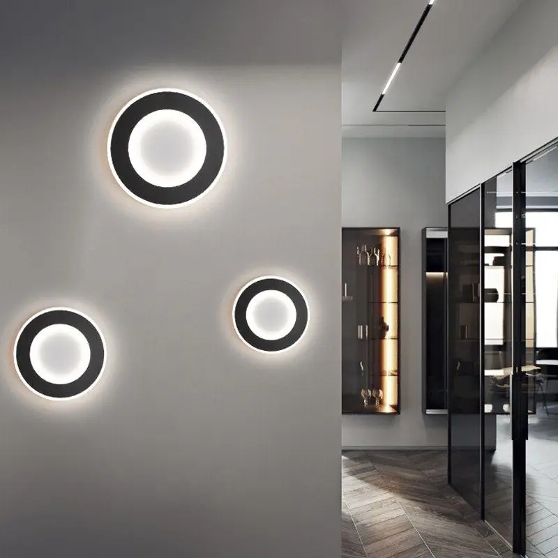 

Modern LED Wall Lamp Room Decor Interior Wall Sconce Hallway Living Bedroom Bedside Table Sofa TV Background Decoration Light