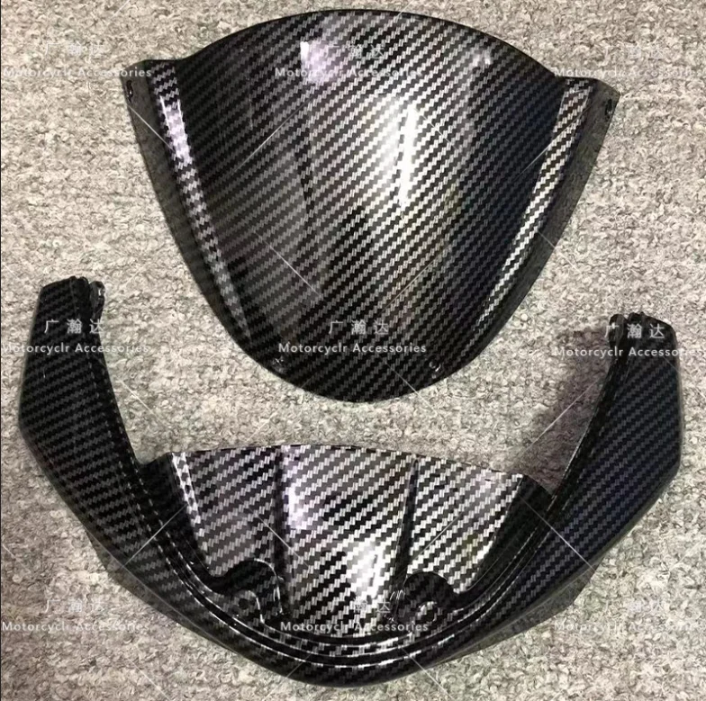 

Fit For Ducati Monster 696 796 1100/S/EVO Upper Front Cowl Nose Fairing Windscreen Carbon Fiber Paint