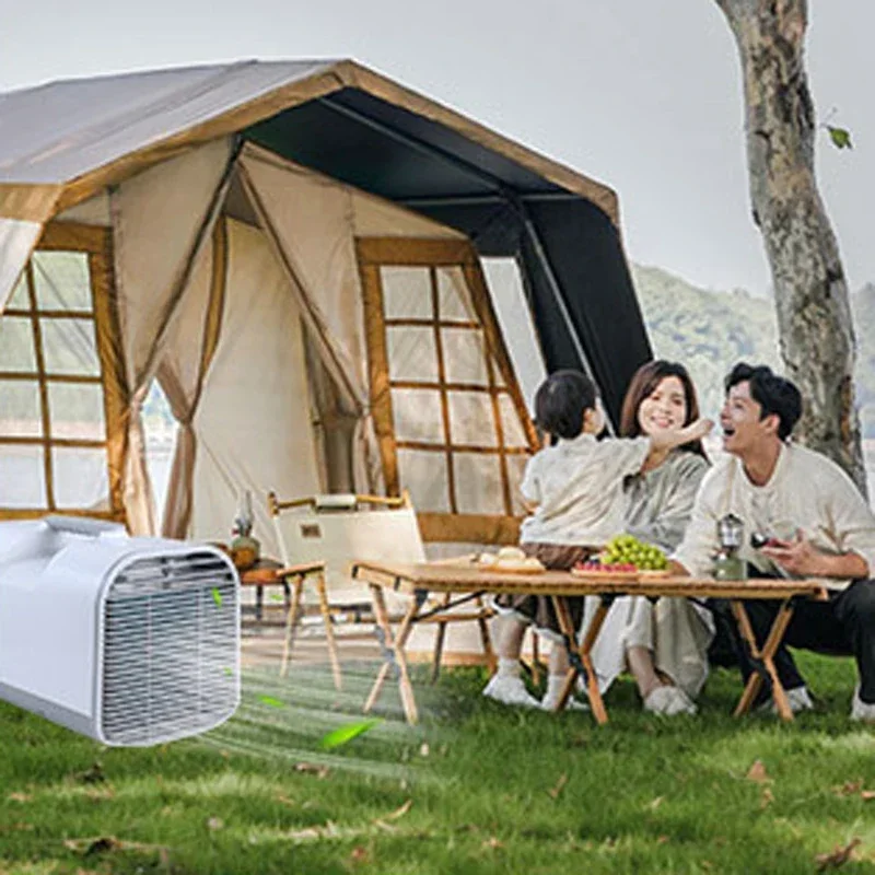 Mobile Mini Home Air Conditioner Outdoor Camping Compressor Free Installation Portable Air Cooler for Room 220V 50Hz 280-440W 3