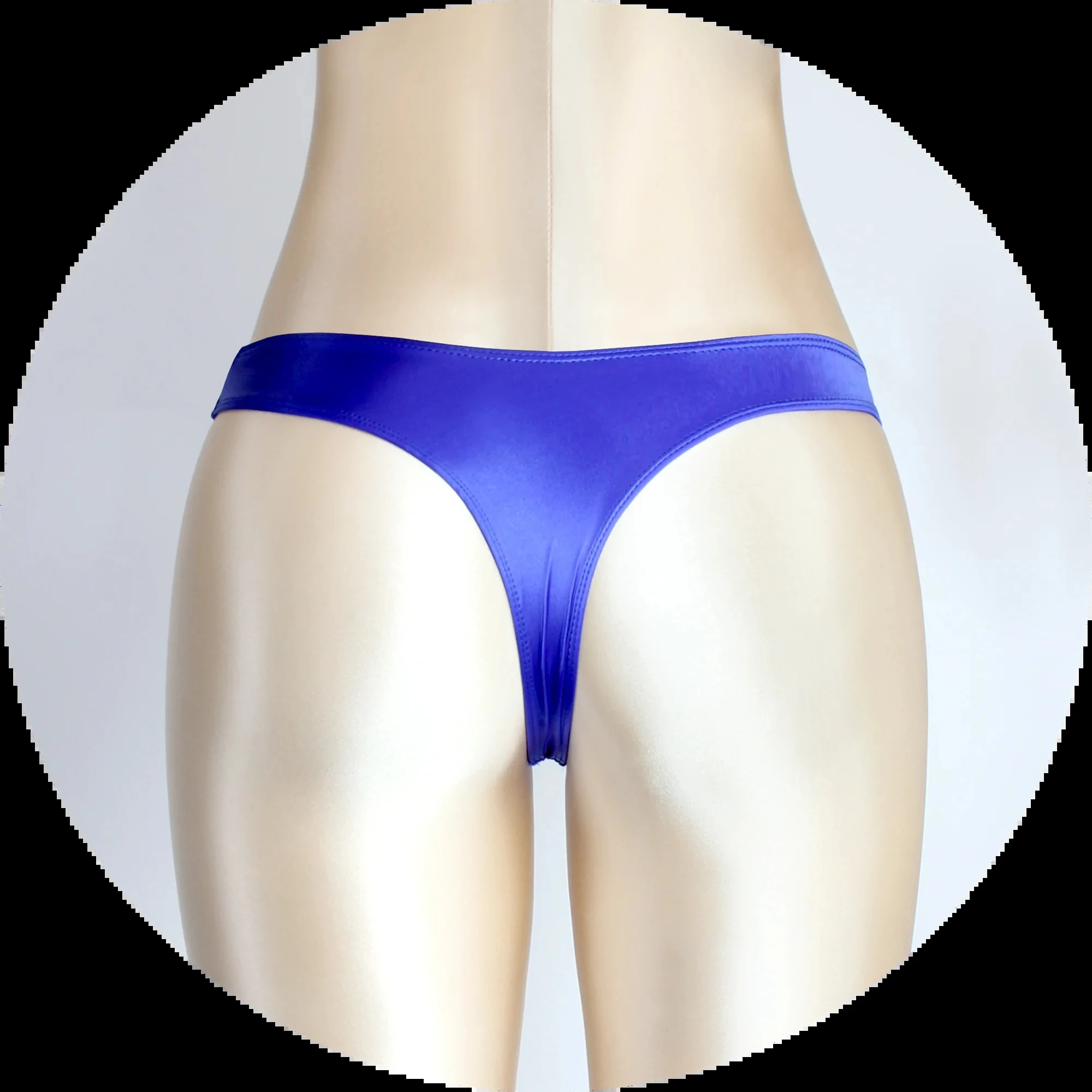 glossiness Series thongs Bikini smooth underpants Silky Solid Bikini low-waisted Tights Underpants Oily swimming trunks