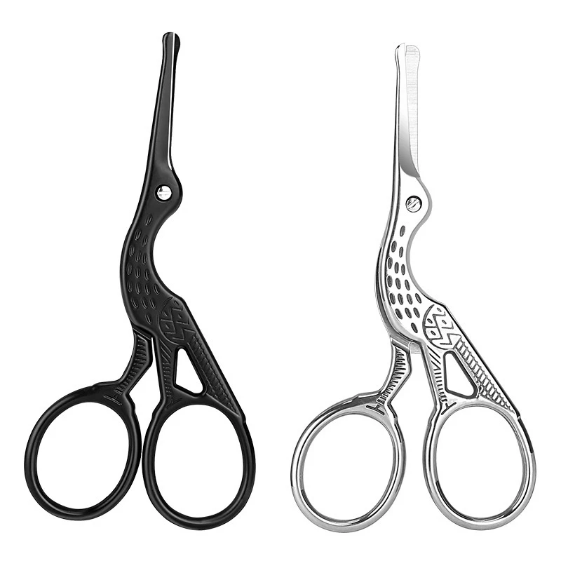 Stainless Steel Small Nail Tools Eyebrow Nose Hair Scissors Cut Manicare Facial Trimming Tweezer Makeup Beauty Tool nose hair scissors nose hair shears