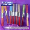 CHARMACY 2 in 1 glitter lip gloss Moisturing longstay duochrome lip glaze 8 color makeup for women 3