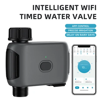 1-way Smart Wifi Water Timer Automatic Irrigation Watering Device Programmeable Timed Water Valve Flower Plants Sprinkler Timer 1