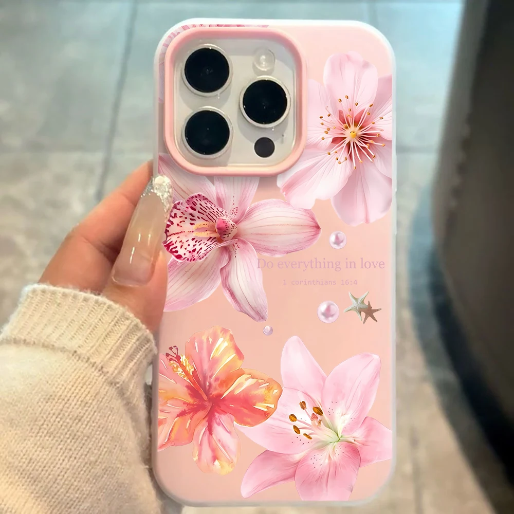 Vibrant Pink Lily Flower Phone Case - Colorful Protective Cover