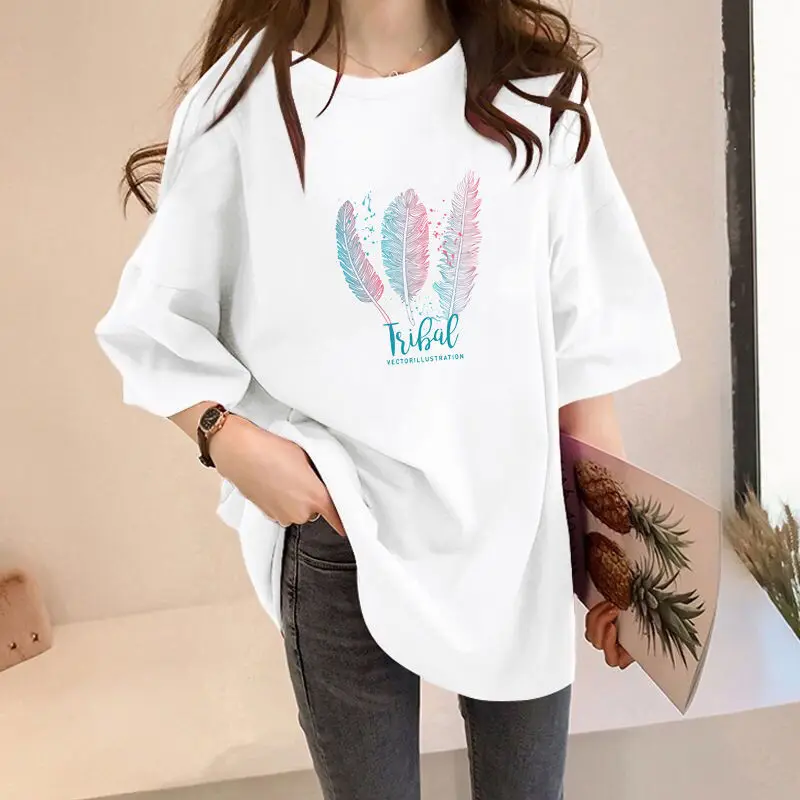 

Short-sleeve Women's T-shirt Summer 2020 New Korean Version of The Loose T-shirt Women's Gothic Shirt Summer Plus Size T-shirt