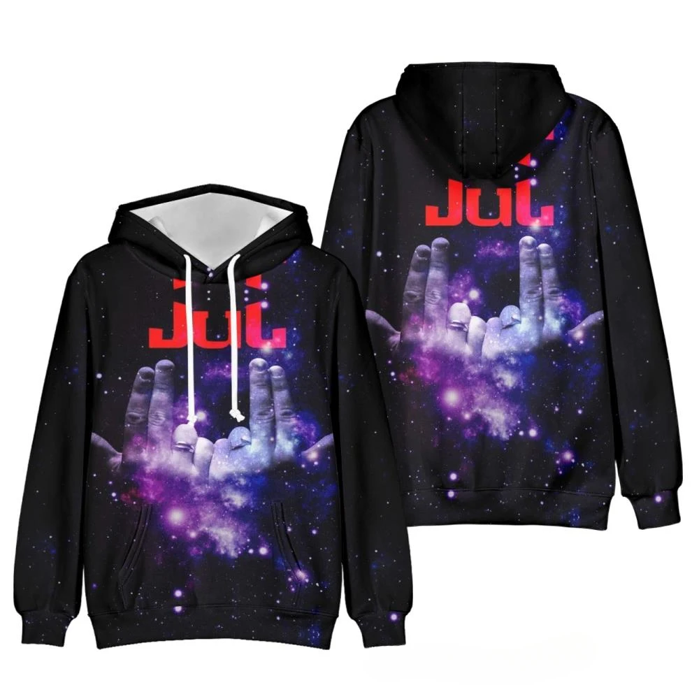 thumbnail image 1 of JuL Rapper Sudadera con capucha con estampado 3D para hombre y mujer, moda informal, estilo hip hop, sudaderas de gran tamaño, sudaderas con capucha para niños, chándal, ropa para hombre, 1 of 5