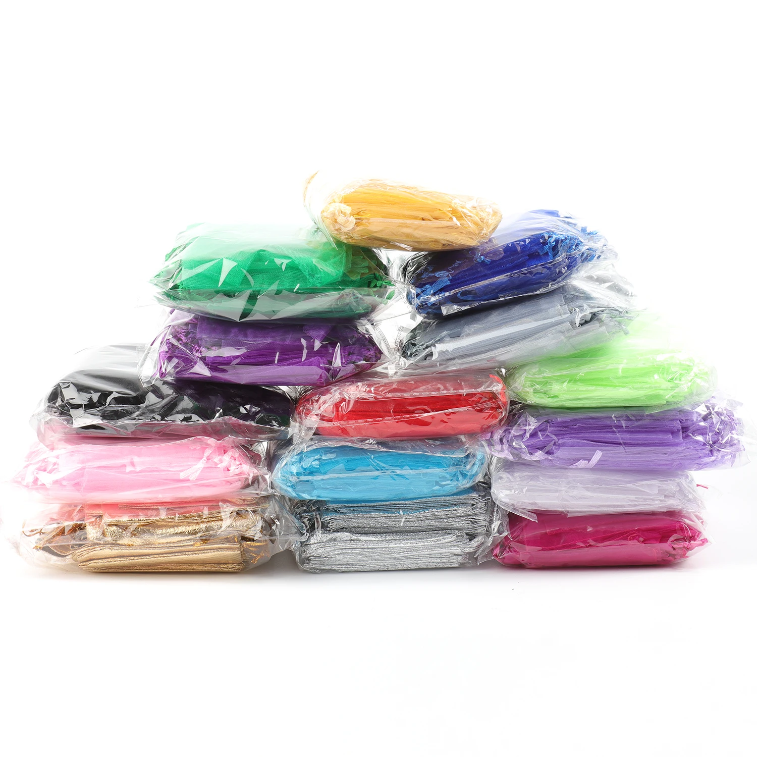 Organza Bags Jewelry Packaging Bags Drawstring Pouches 50pcs