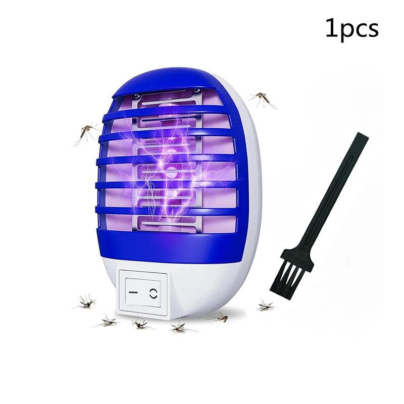 Plug in Bug Zapper Indoor Flying Insect Trap,Electronic Mosquito Zapper Gnat Traps with LED Light for Bedroom,Kitchen,Office