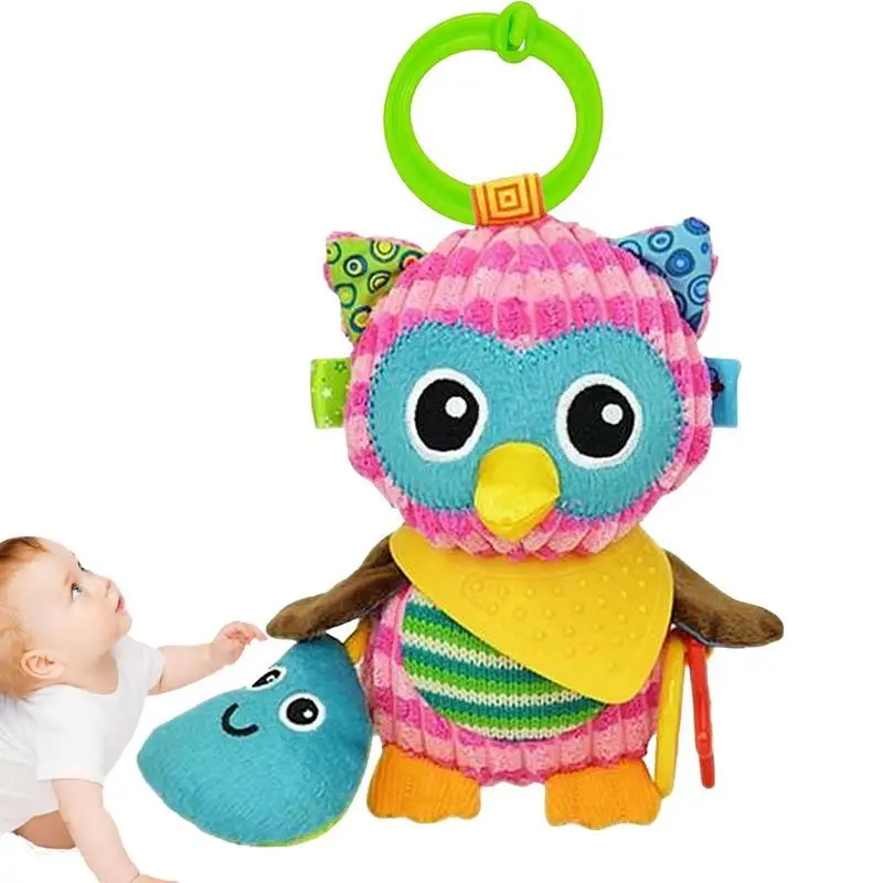 

Soft Rattle Toys Colorful Soft Owl Rattles For Babies Kid Rattle With Teether Sound Developmental Hand Grip Toys Kid Toys Kid