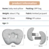 Baby Stroller Pillow Car Seat Head Fixed Neck Pillows Bend Shape Sleeping Protection Headrest Cushion Infant Anti-head Mat 6