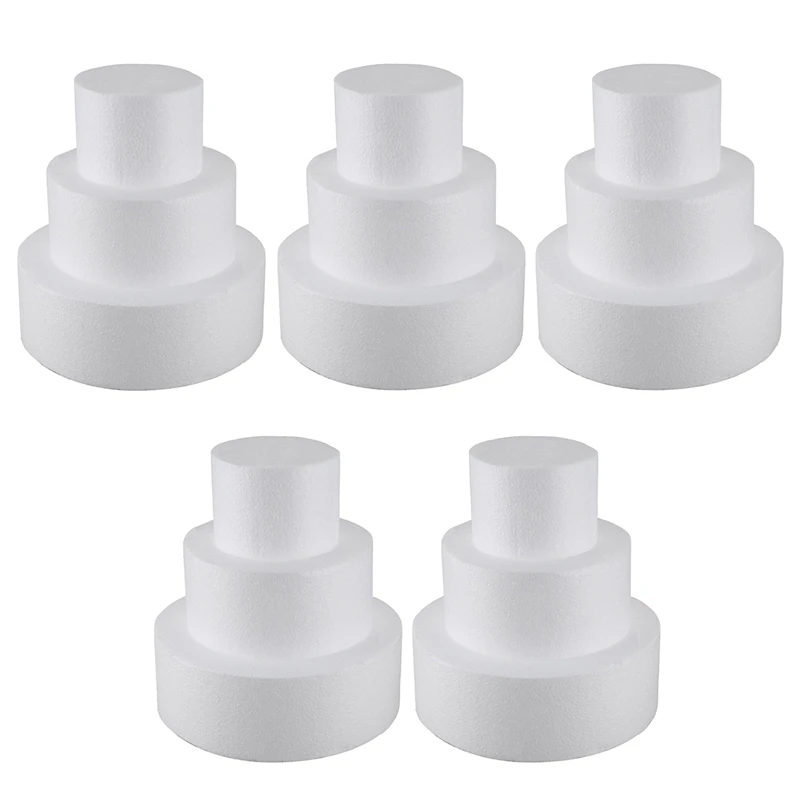 

5X Round Cake Dummy 4 Inch / 6 Inch/ 8 Inch (Cake Dummy Set 4 Inch 6 Inch 8 Inch)