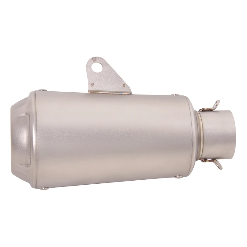 51mm Universal Motorcycle Tail Pipe 240mm Muffler Stainless Steel - Main Image