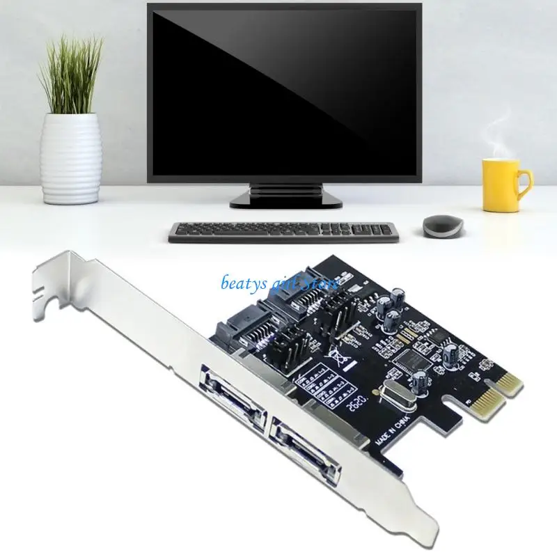 eSATA 연결 기능이 있는 PCIe2.0 슬롯용 C7AB 이중 채널 SATAIII 6Gb/s 확장 카드
