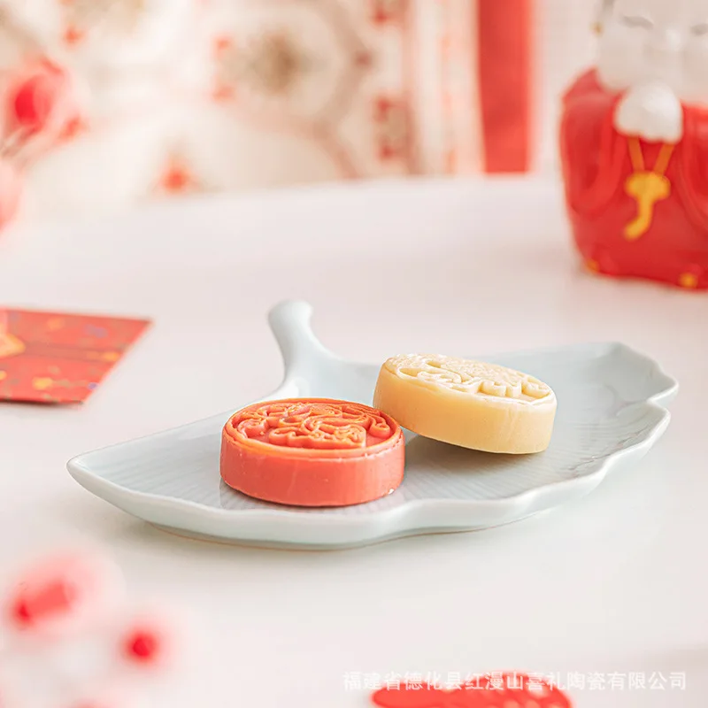 Creative Small Ceramic Plate, Porcelain Sauce Dish, Chinese Retro Style, Wedding Serving Dishes, Party Gifts