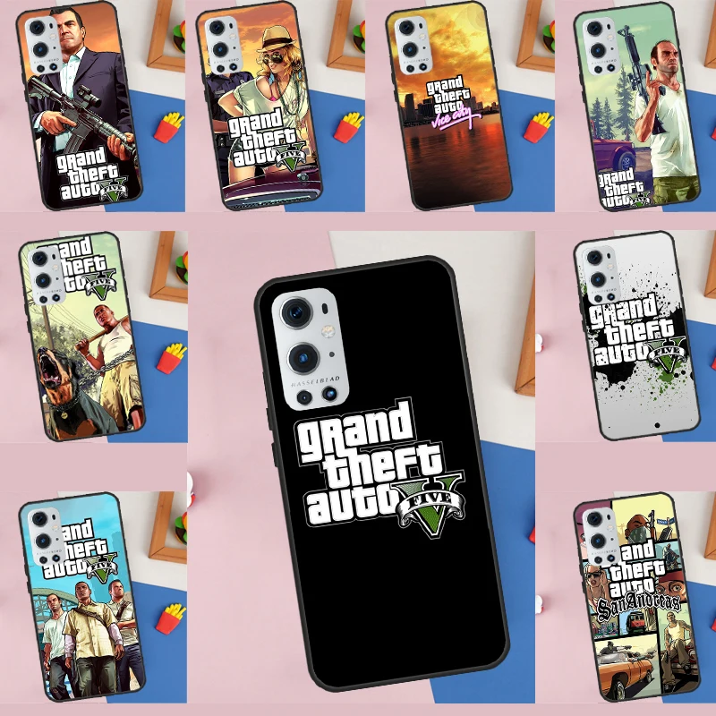 Gta 5 Grand Theft Auto Case Per Oneplus 8 9 10 Pro Ace 8T 9Rt 10T Cover Per Oneplus Nord Ce 2 Lite N10 N20 N300
