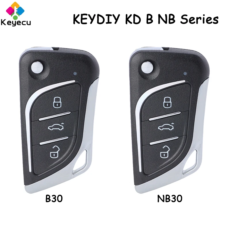 

KEYECU KEYDIY KD B NB Series B30 NB30 универсальный дистанционный Автомобильный ключ с 3 кнопками для KD900 URG200 KD900 + мини KD KD-X2 программатор
