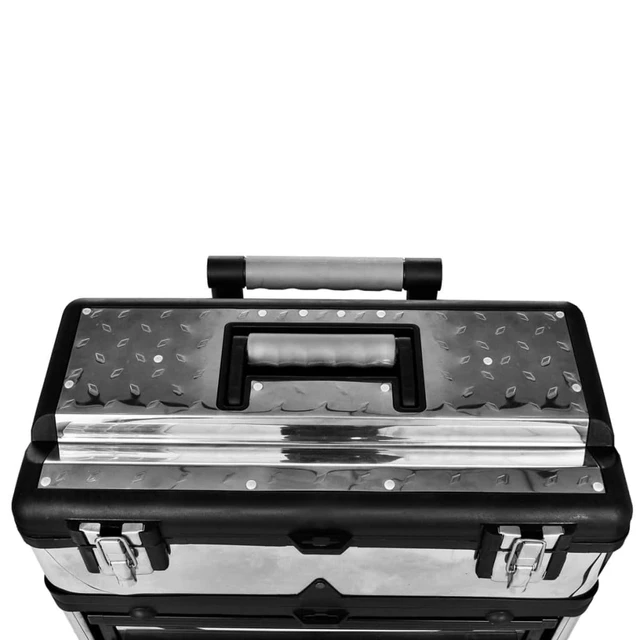 Caja De Herramientas Aluminio Plateado 38x22,5x34 Cm Vidaxl con