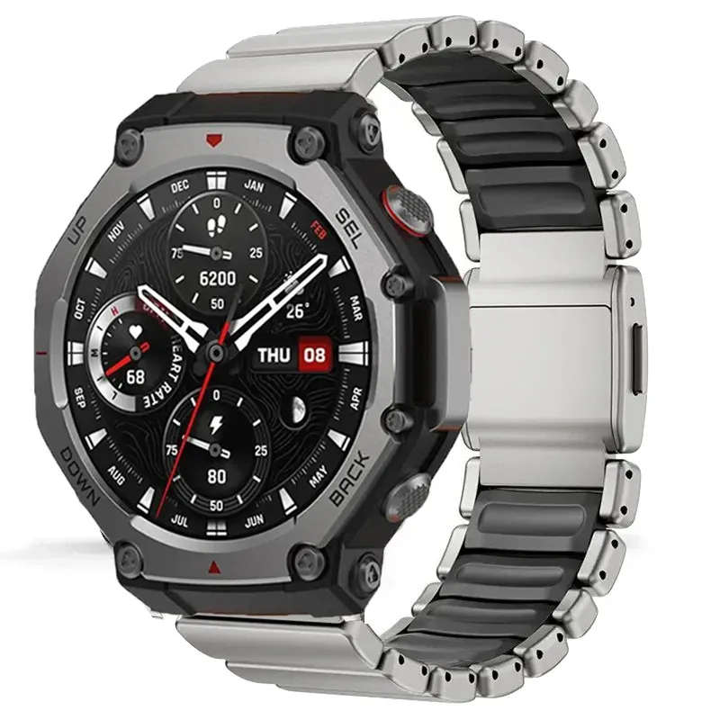 Luxury Titanium Rubber Strap with Magnetic Buckle