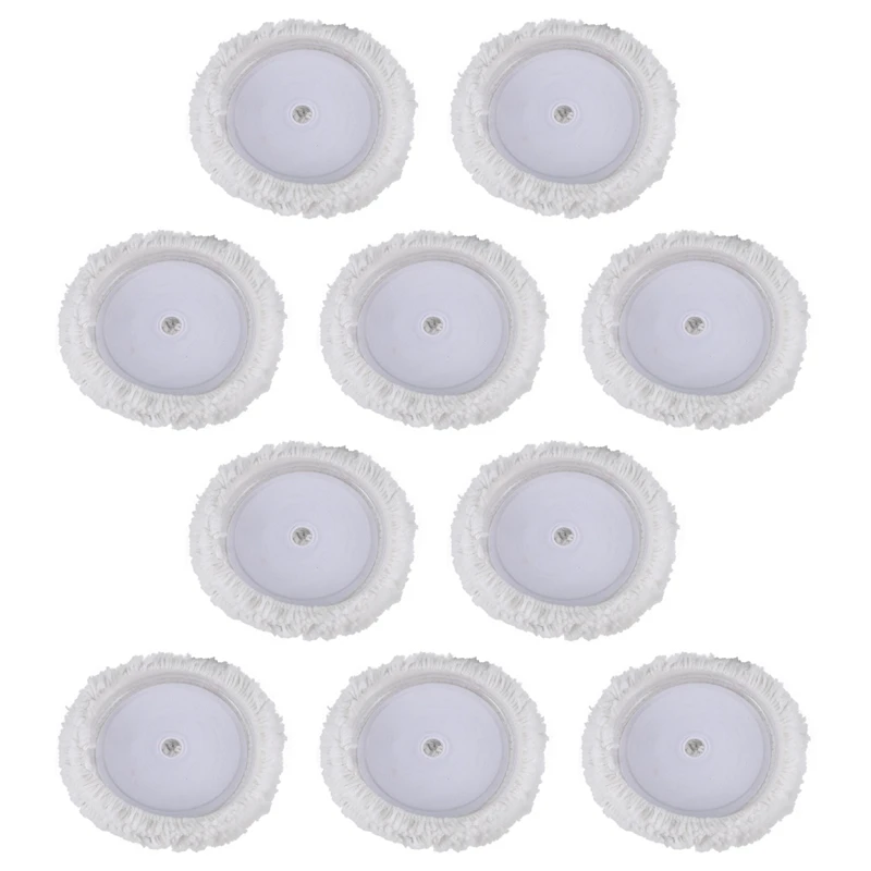 

10Pcs 7 Inch 180Mm Soft Wool Clean Polishing Buffing Bonnet Pad For Car Auto Polisher