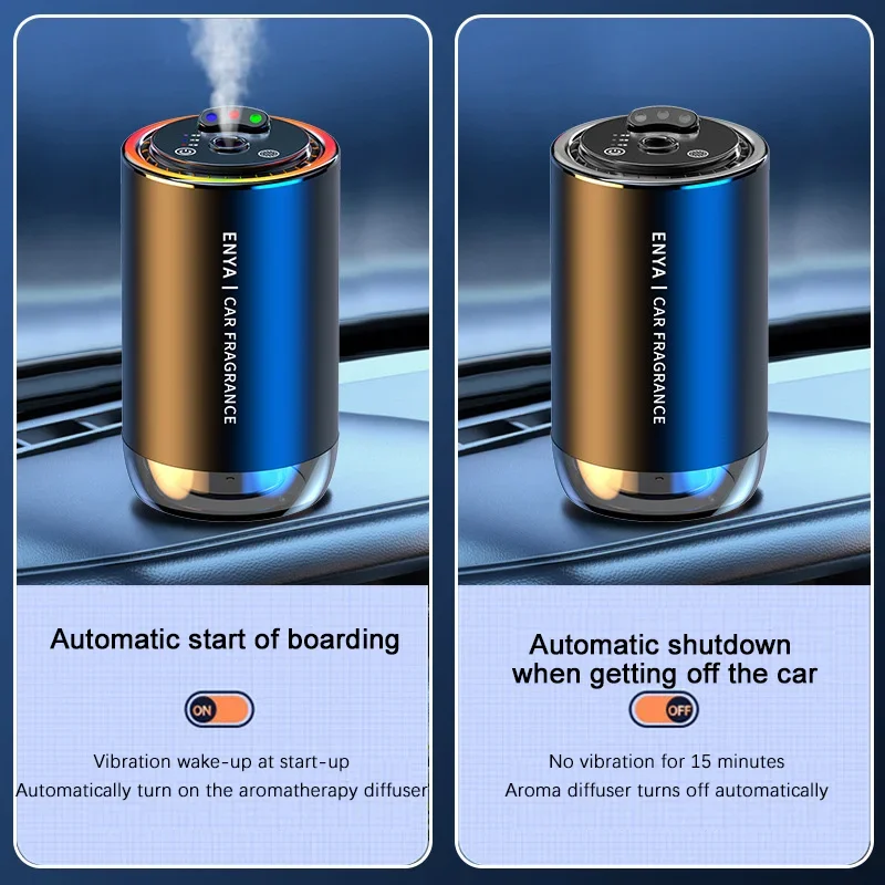 Car Air Freshener RGB Starry Top 3 In 1 Multi-Function Car Aromatherapy LED Light USB Charger Essential Oil Diffuser for