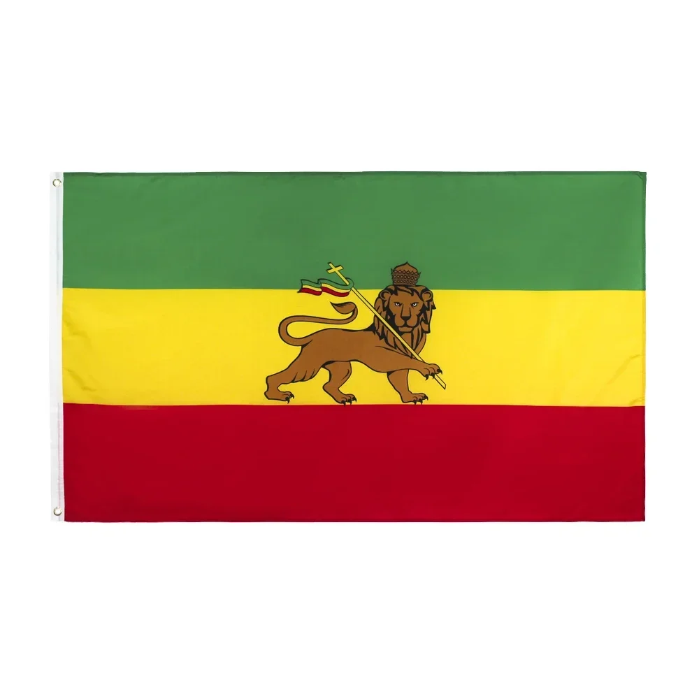 3' x 5' Ethiopia Flag with Lion - E-Poly