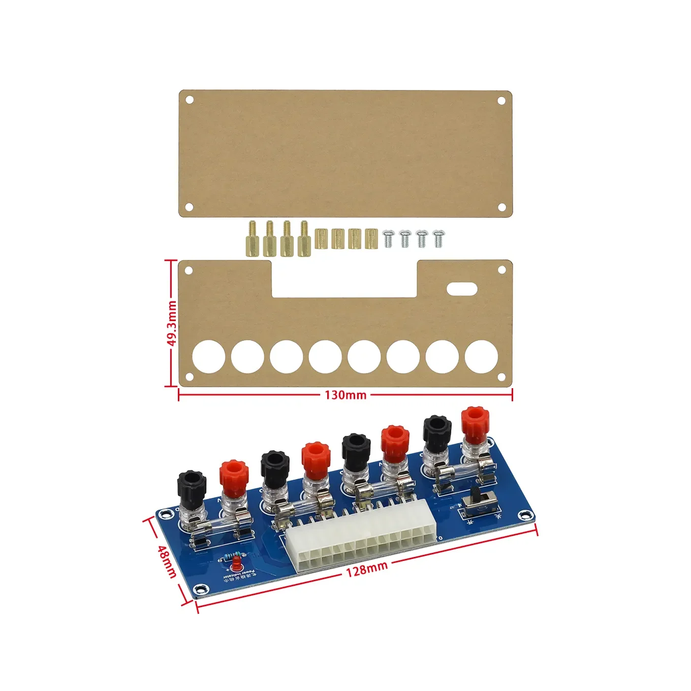 XH-M229 HU-M28W 24 핀 데스크탑 PC 섀시 전원, 어댑터 보드로의 ATX 전송, 전원 공급 장치 회로 콘센트 모듈 출력 단자