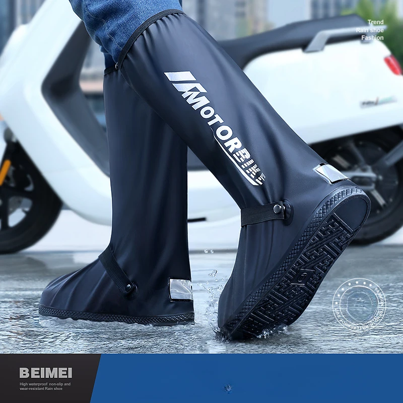 Chaussures de pluie homme imperméables antidérapantes - Bottes hautes résistantes pêche extérieur