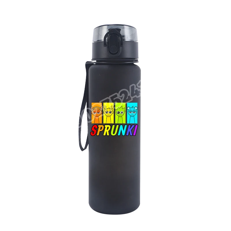 650ml Incredibox Plastic Water Cup Game Theme Sprunki Print Kettle Student Portable Large Capacity Sports Water Bottle Hot Gifts