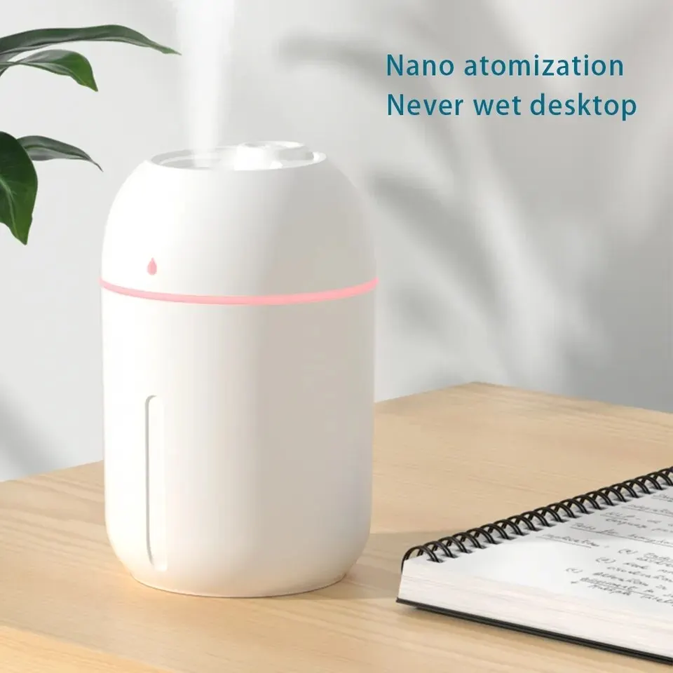 330ML New Design Mini USB Portable Cool Mist Air Humidifier Essential ...