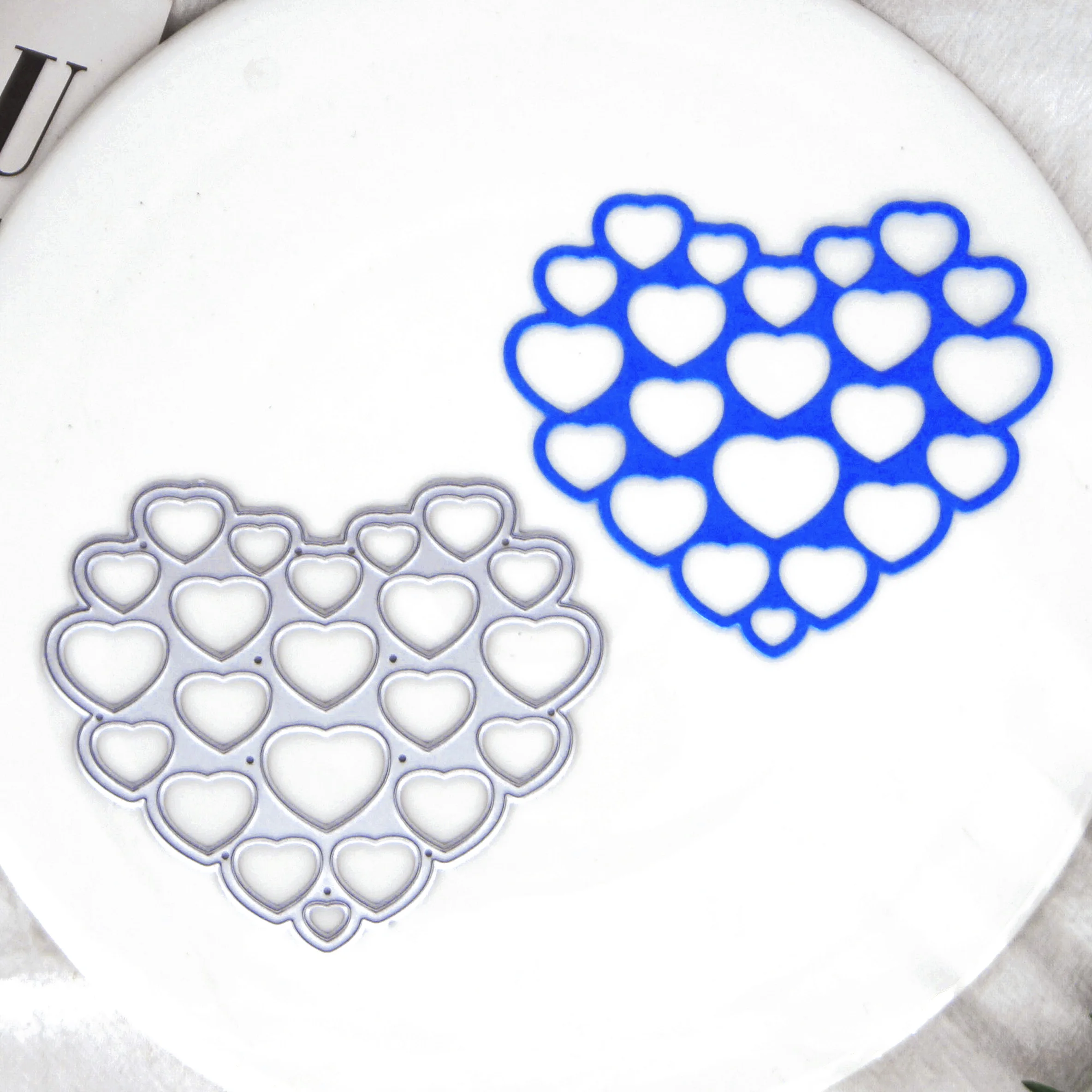 A Forma Di Cuore Combina Fustelle In Metallo Per Album Di Scrapbooking Fai Da Te Carte Di Carta Clipart Decorativo Goffratura Artigianato Fatto A Mano