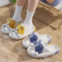 Cartoon Corgi Slippers For Women Summer Sandals Cute For Outdoor And Indoor Bathroom Home Slippers Soft Bottom Anti Slip 2