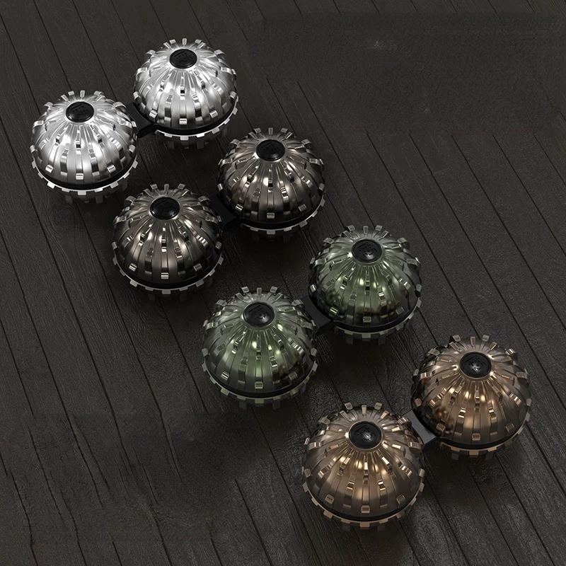 Metal Conjoined Massage Ball Kirsite Rotating Fingertip Gyro Decompression Toys Fidget Spinner Stress Relief